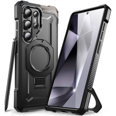 Θήκη Samsung Galaxy S25 Ultra Supcase Unicorn Beetle Grip Mag Ανθεκτική Ημιδιάφανη με MagSafe & KickStand - Black (843439156630)