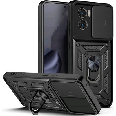 Θήκη Xiaomi Poco X7 Pro Tech-Protect Camshield Pro Ανθεκτική με Κάλυμμα για την Κάμερα & Ring Holder - Matte Black (5906302361359)