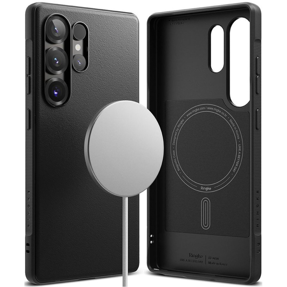 Θήκη Samsung Galaxy S25 Ultra Ringke Onyx Magnetic Σιλικόνης με MagSafe - Black (8800274969254)