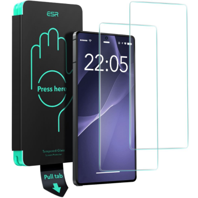 Tempered Glass Samsung Galaxy S25 Ultra ESR Premium Αντιχαρακτικό Γυαλί Προστασίας Οθόνης 2 Τεμάχια - Clear (4894240252741)