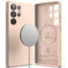 Θήκη Samsung Galaxy S25 Ultra Ringke Silicone Magnetic Ανθεκτική Σιλικόνης με MagSafe - Pink Sand (8800274969339)