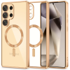 Θήκη Samsung Galaxy S25 Ultra Tech-Protect MagFlex Διάφανη Σιλικόνης με MagSafe - Shiny Gold (5906302360062)