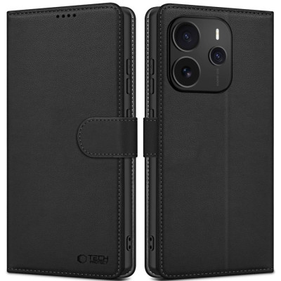 Θήκη Xiaomi Redmi Note 14 5G Tech-Protect Wallet Πορτοφόλι - Matte Black (5906302361168)