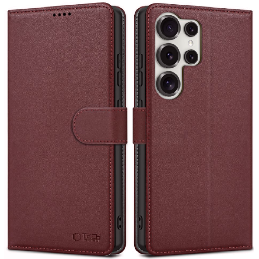 Θήκη Samsung Galaxy S25 Ultra Tech-Protect Wallet Πορτοφόλι - Mulberry (5906302322411)