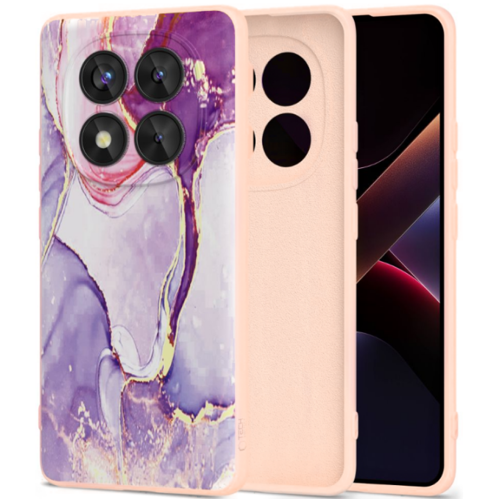 Θήκη Xiaomi Redmi Note 14 Pro 5G / Poco X7 Tech-Protect Icon Σιλικόνης - Marble (5906302361489)