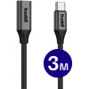 Καλώδιο Buddi Flex Extension Cable Επέκτασης Type-C (Male) σε Type-C (Female) 60W 300cm 5 Έτη Εγγύηση - Black (8719246459399)