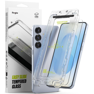 Tempered Glass Samsung Galaxy S25 Ringke Easy Slide Αντιχαρακτικό Γυαλί Προστασίας Οθόνης 2 Τεμάχια - Clear (8800274968448)