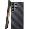 Θήκη Samsung Galaxy S23 Ultra Nekit Fiber Σκληρή με MagSafe Aramid Fiber 1mm 1500D Kevlar - Black (8719246462818)
