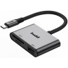Αντάπτορας Buddi Ease Type-C (Male) σε 1 x USB-A (Female) / 1 x MicroSD / SD (Female) 5 Έτη Εγγύηση - Grey (8719246459351)