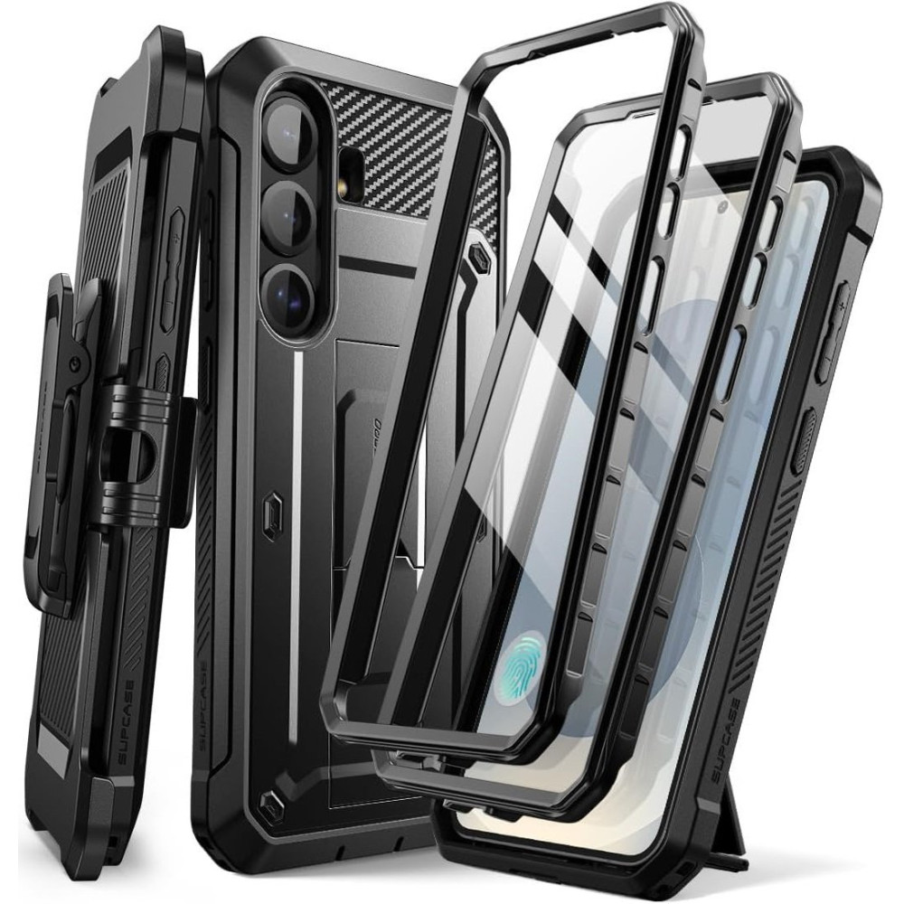 Θήκη Samsung Galaxy S25 Plus Supcase Unicorn Beetle Pro Set Ανθεκτική Full Body 360° με KickStand - Black (843439156456)