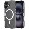 Θήκη iPhone 16 HappyCase Joy Διάφανη Σκληρή με MagSafe - Sparkle Glitter (8719246462245)