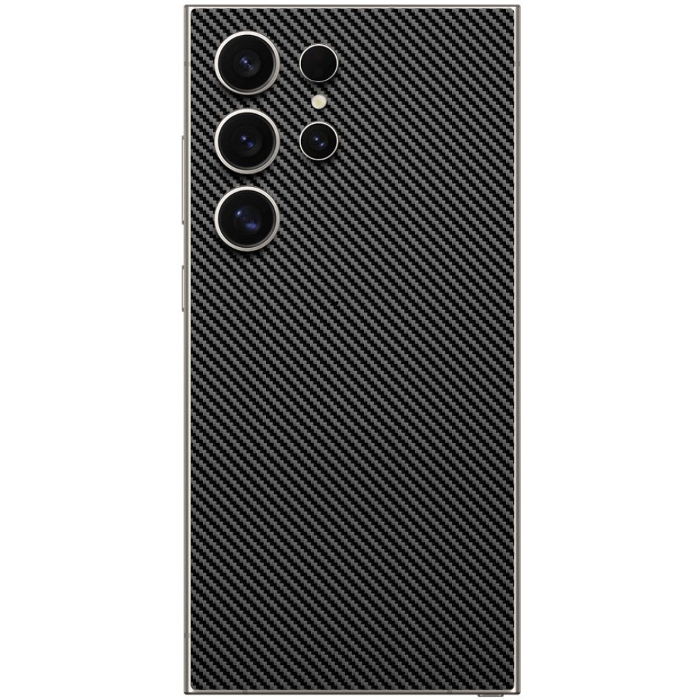 Αυτοκόλλητο Skin Προστασίας Πλάτης Samsung Galaxy S25 Ultra Gams Premium Vinyl Skin Back Plate - Carbon Fiber Black (GAMS-VNL-SKIN-CFB-002-216)