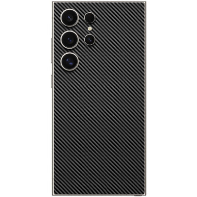 Αυτοκόλλητο Skin Προστασίας Πλάτης Samsung Galaxy S25 Ultra Gams Premium Vinyl Skin Back Plate - Carbon Fiber Black (GAMS-VNL-SKIN-CFB-002-216)
