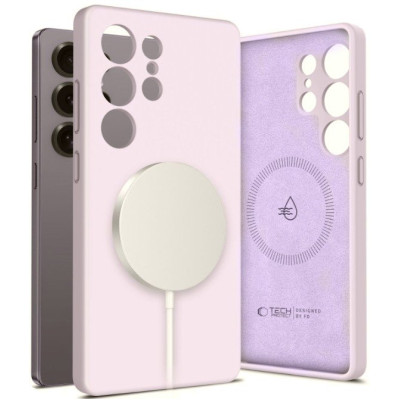 Θήκη Samsung Galaxy S25 Ultra Tech-Protect Liquid Silicone Σκληρή με MagSafe - Mauve (5906302322473)