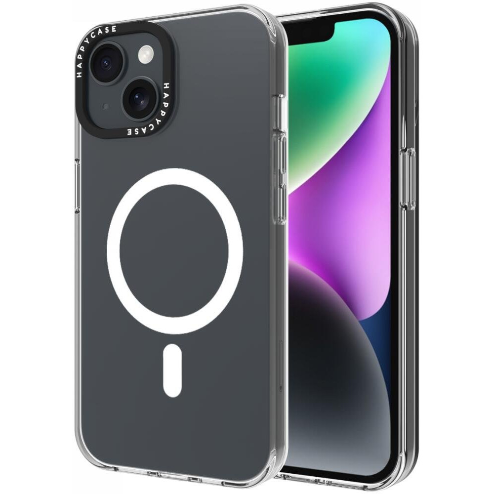 Θήκη iPhone 16e / 14 / 13 HappyCase Joy Διάφανη Σκληρή με MagSafe - Crystal Clear (8719246466922)