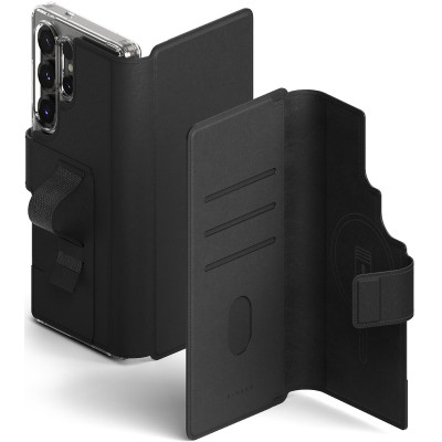Θήκη Samsung Galaxy S25 Ultra / S24 Ultra / S23 Ultra Ringke Folio Grip Wallet Magnetic Πορτοφόλι με MagSafe & Finger Holder (για Θήκες MagSafe) - Black (8800274969445)