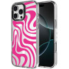 Θήκη iPhone 16 Pro Max HappyCase Joy Διάφανη Σκληρή με MagSafe - Wavy Swirl (8719246462474)