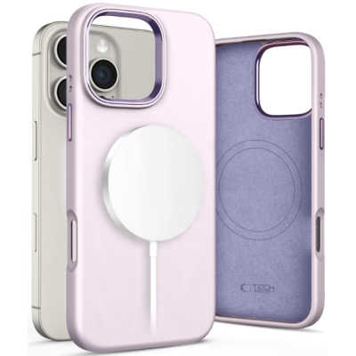 Θήκη iPhone 16 Pro Tech-Protect Silicone Pure MagSafe Σιλικόνης με MagSafe - Mauve (5906302372560)