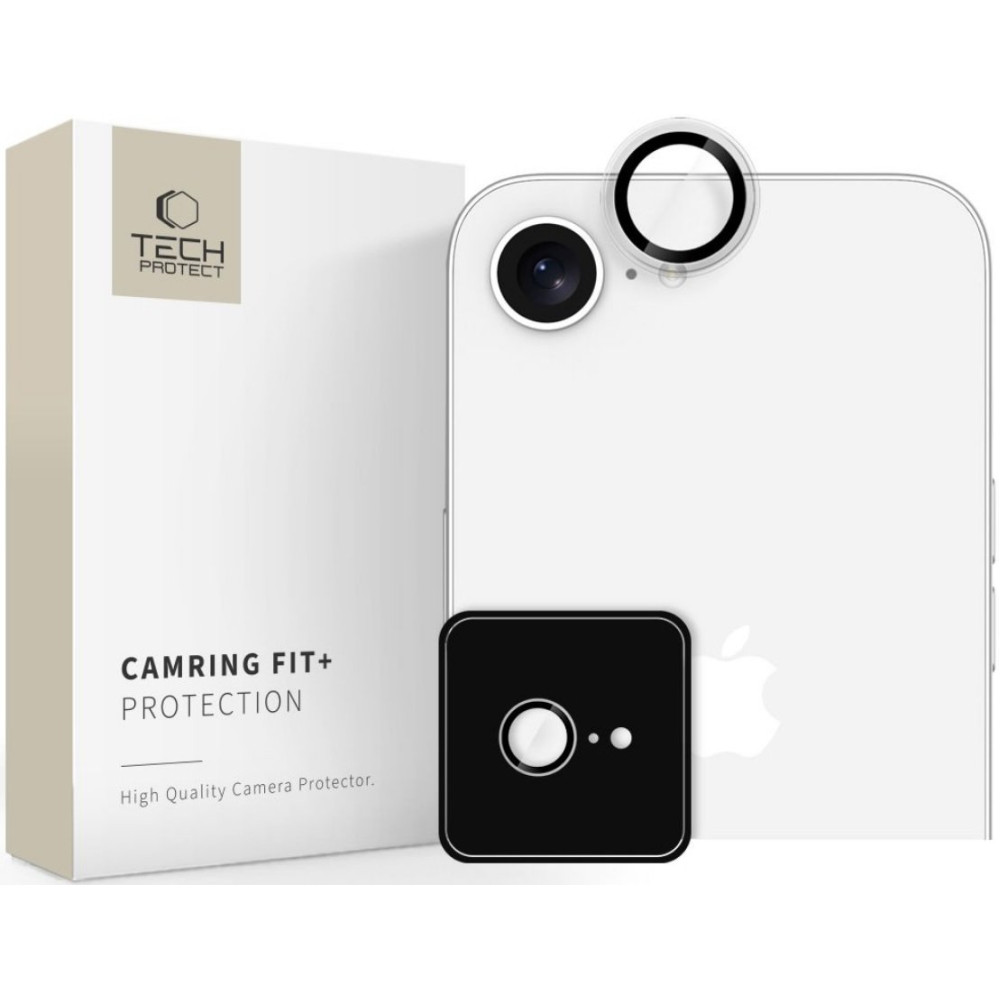 Tempered Glass iPhone 16e Tech-Protect Camring Fit+ Αντιχαρακτικό Γυαλί Προστασίας για Φακό Κάμερας - Clear (5906302360154)