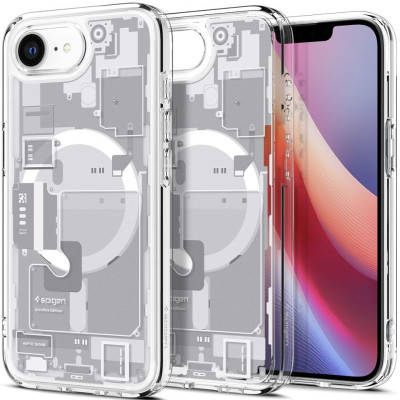 Θήκη iPhone 16e Spigen Ultra Hybrid MagFit Σκληρή με MagSafe - Zero One White (ACS09142)