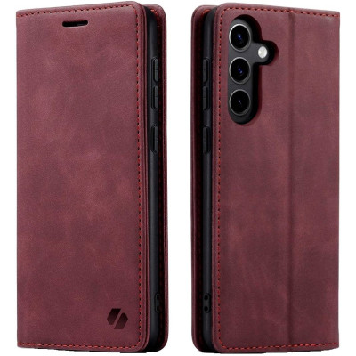 Θήκη Samsung Galaxy S24 FE Spacecase Wallet Πορτοφόλι - Red (5905719113964)