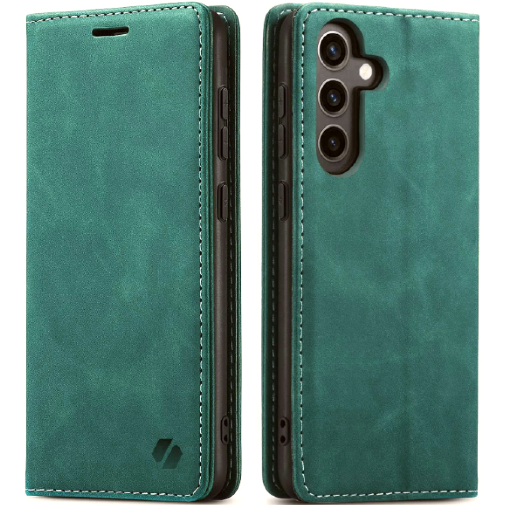 Θήκη Samsung Galaxy S24 FE Spacecase Wallet Πορτοφόλι - Green (5905719113940)