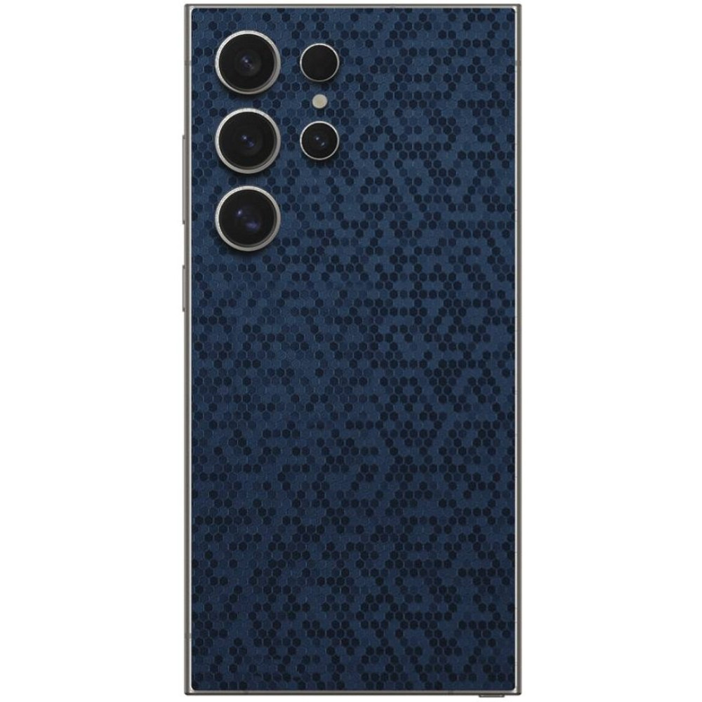 Αυτοκόλλητο Skin Προστασίας Πλάτης Samsung Galaxy S25 Ultra Gams Premium Vinyl Skin Back Plate - Honeycomb Blue (GAMS-VNL-SKIN-HBL-002-216)