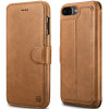 Θήκη iPhone 8 Plus / 7 Plus iCarer Detachable 2 in 1 Wallet & Back Cover Δερμάτινο Πορτοφόλι 2 σε 1 - Brown (RIP7015-BN)