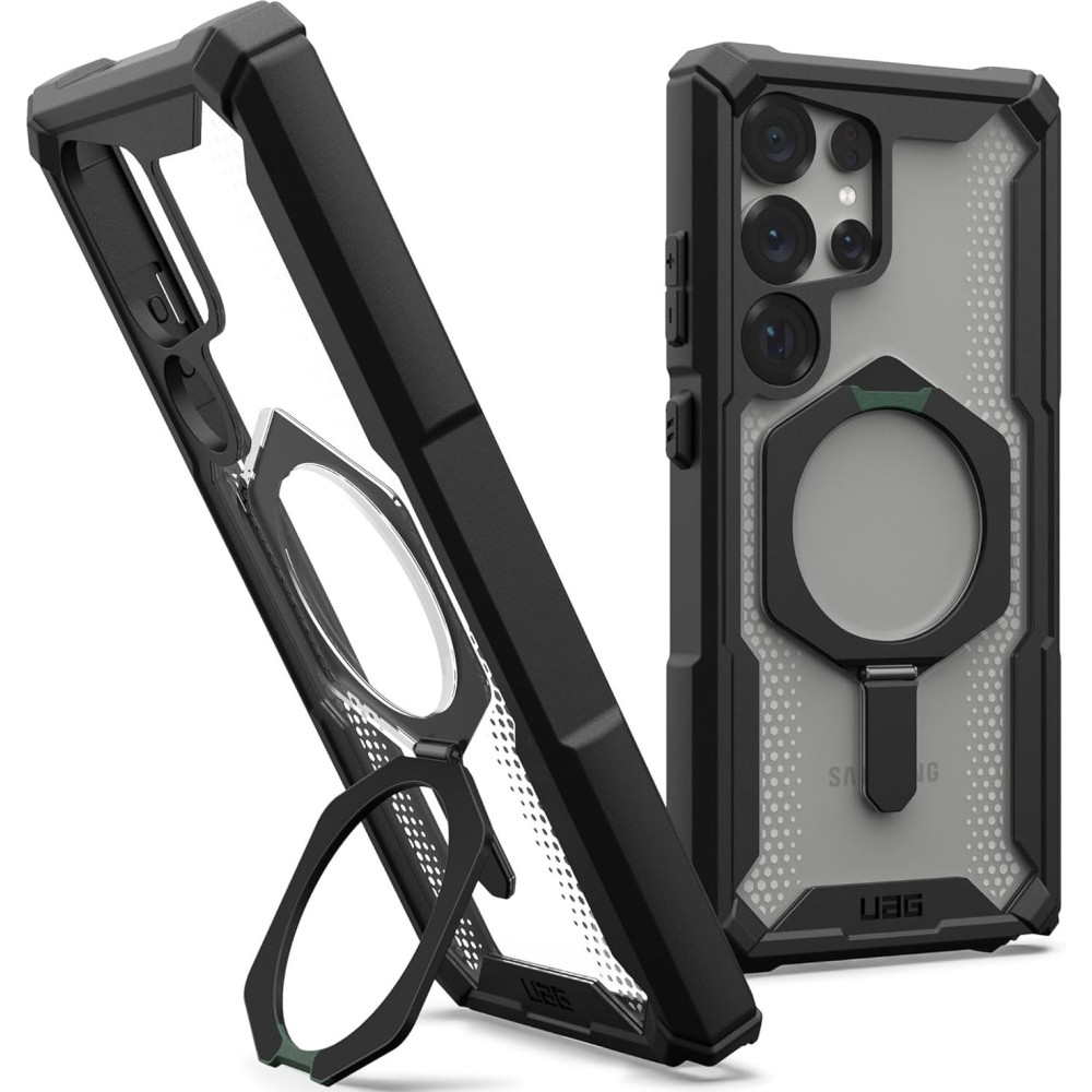 Θήκη Samsung Galaxy S25 Ultra UAG Plasma XTE Ανθεκτική με MagSafe & Kickstand - Black / Clear (21446711404G)