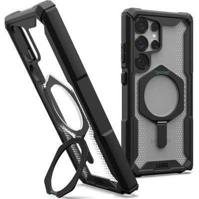 Θήκη Samsung Galaxy S25 Ultra UAG Plasma XTE Ανθεκτική με MagSafe & Kickstand - Black / Clear (21446711404G)