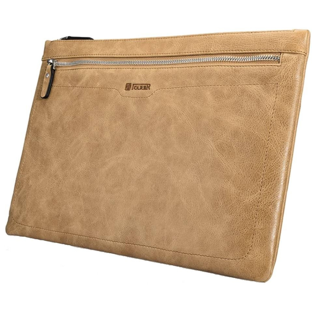 Θήκη iPad Mini / Mini 4 iCarer Leather Zipper Sleeve Δερμάτινη με Φερμουάρ & Λουράκι Χειρός - Brown (IB013-80755-3)