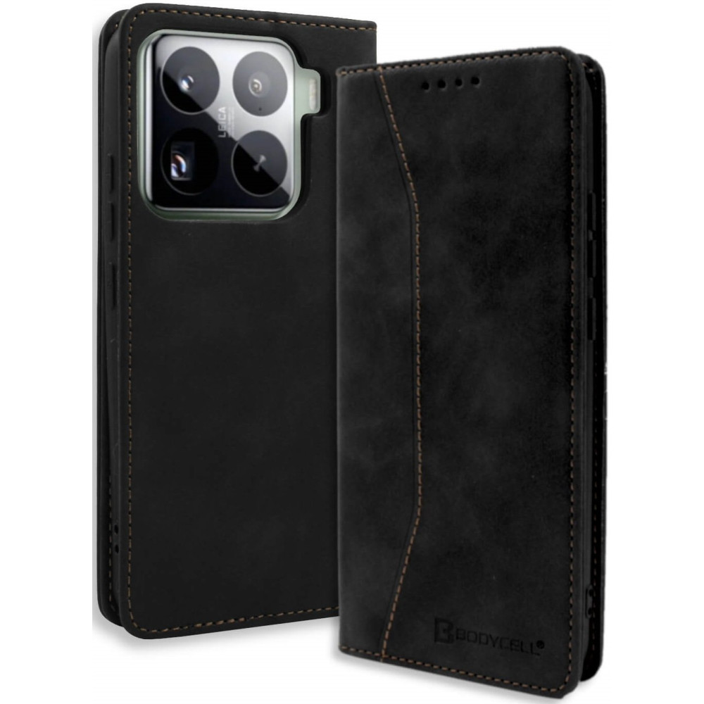 Θήκη Xiaomi 15 Bodycell Book Case Πορτοφόλι - Black (5206015079948)