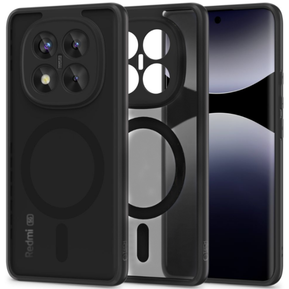 Θήκη Xiaomi Redmi Note 14 Pro Plus 5G Tech-Protect MagMat Σκληρή Ημιδιάφανη με MagSafe - Matte Black (5906302361625)