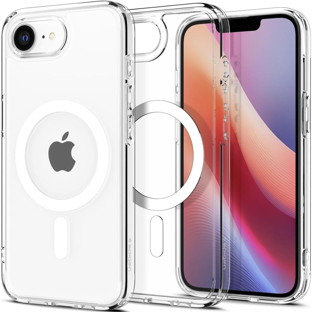 Θήκη iPhone 16e Spigen Ultra Hybrid MagFit Σκληρή με MagSafe - Clear / White (ACS09139)