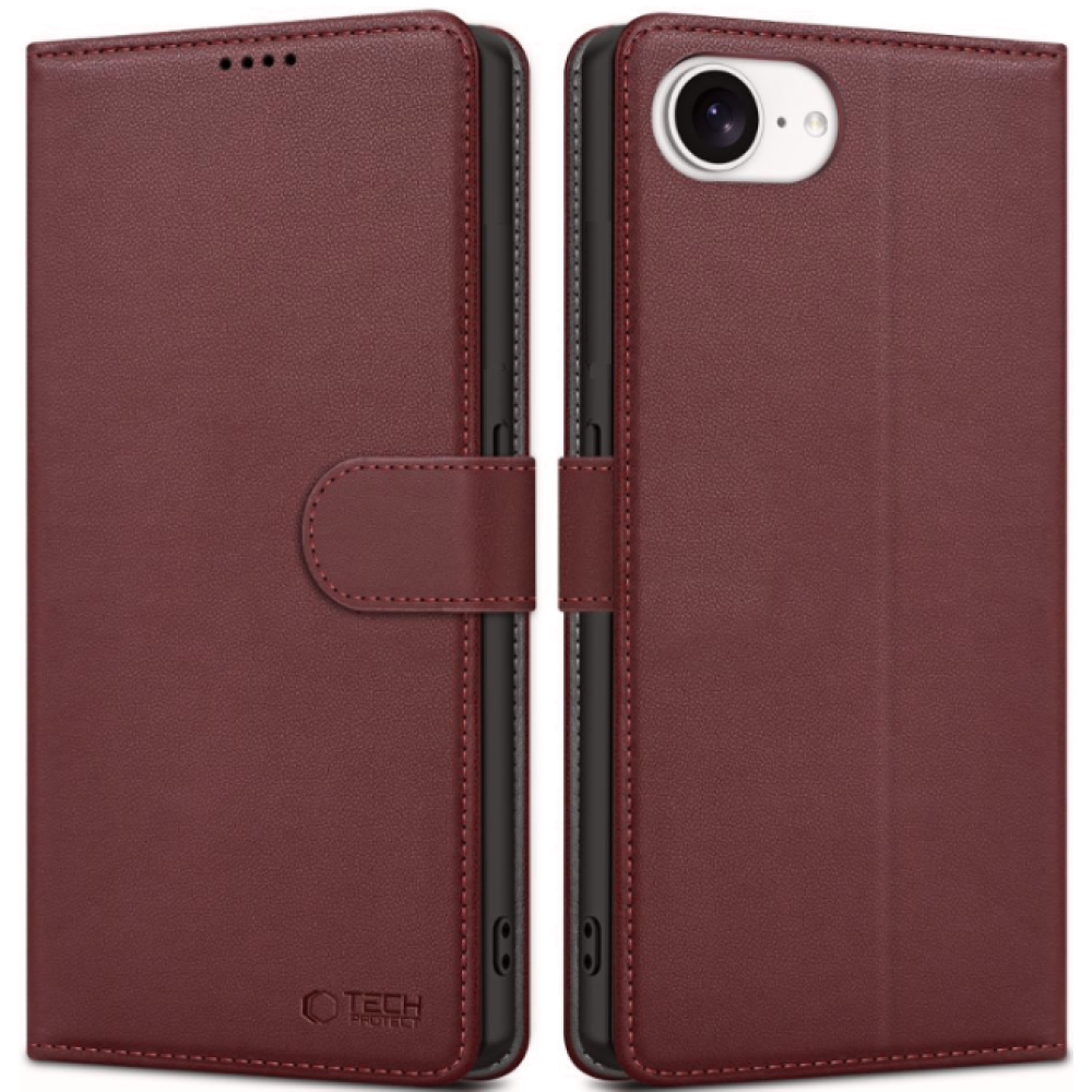 Θήκη iPhone 16e Tech-Protect Wallet Πορτοφόλι - Mulberry (5906302360314)
