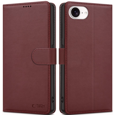 Θήκη iPhone 16e Tech-Protect Wallet Πορτοφόλι - Mulberry (5906302360314)