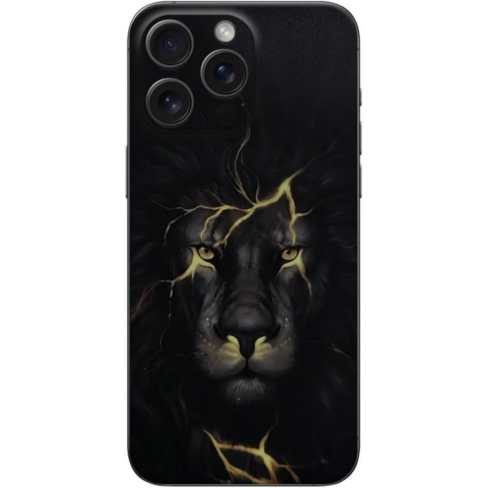 Αυτοκόλλητο Skin Προστασίας Πλάτης iPhone 16 Pro Gams Premium Vinyl Skin Back Plate Φωσφορίζον - Luminus Lion (GAMS-VNL-SKIN-LMLN-001-084)