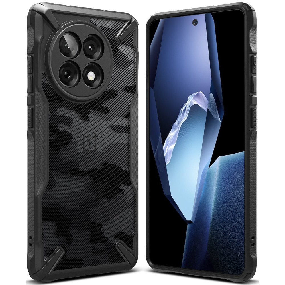 Θήκη OnePlus 13R Ringke Fusion X Σκληρή - Camo Black (8800293851875)