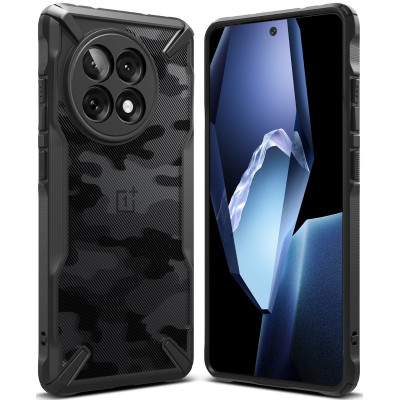 Θήκη OnePlus 13R Ringke Fusion X Σκληρή - Camo Black (8800293851875)