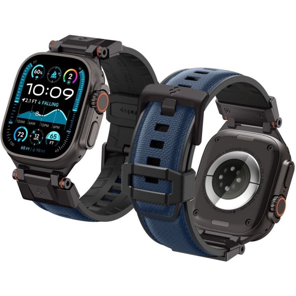 Λουράκι Apple Watch Ultra/SE/11/10/9/8/7/6/5/4 (49/46/45/44mm) Spigen DuraPro Armor Σιλικόνης - Navy Blue (AMP09103)
