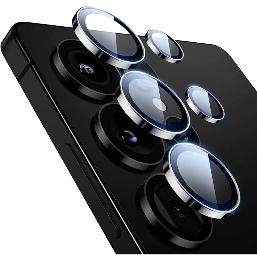 Tempered Glass Samsung Galaxy S25 Ultra Spacecase QuickFit Camera Glass Αντιχαρακτικό Γυαλί Προστασίας για Φακό Κάμερας 2 Τεμάχια - Silver (5905719118136)