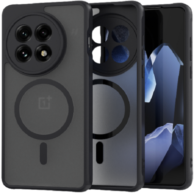 Θήκη OnePlus 13R Spacecase Hybrid MagSafe Σκληρή Ημιδιάφανη με MagSafe - Black (5905719117856)