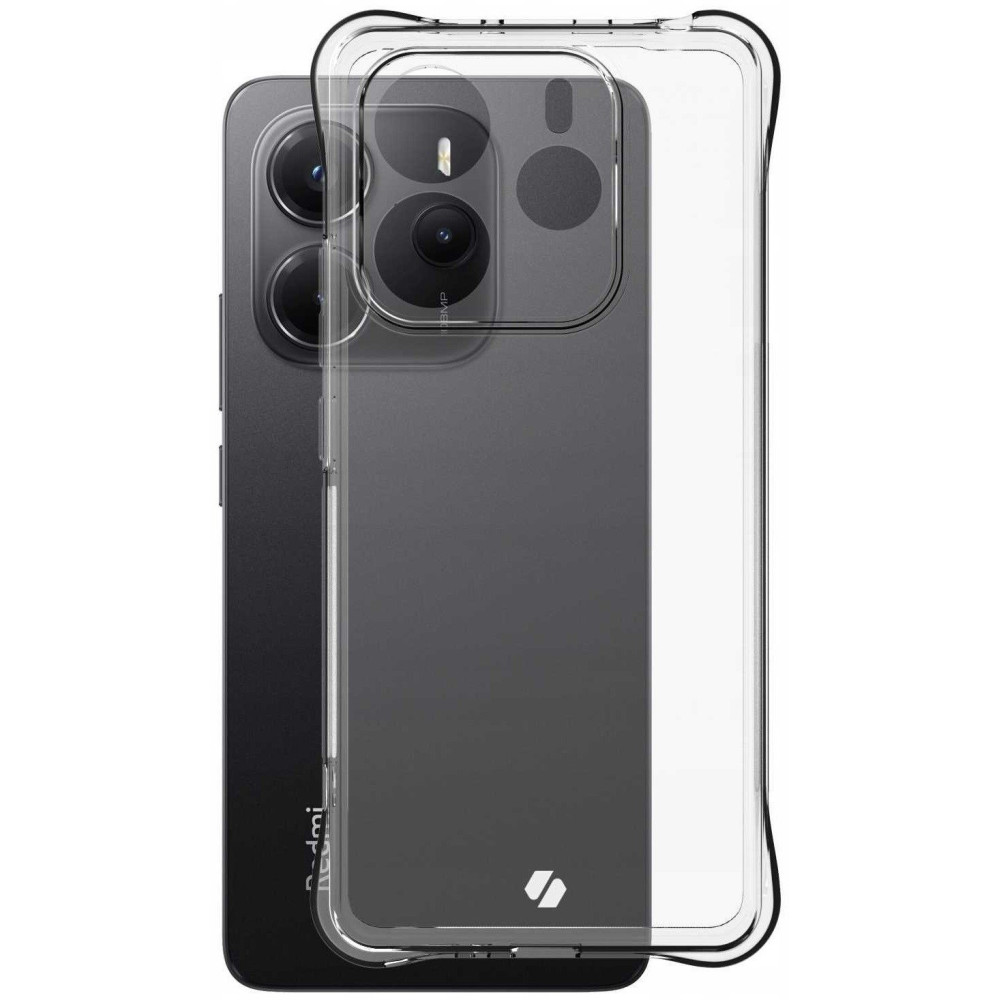 Θήκη Xiaomi Redmi Note 14 5G Spacecase Anti-Shock Διάφανη Σιλικόνης 1mm - Clear (5905719117047)