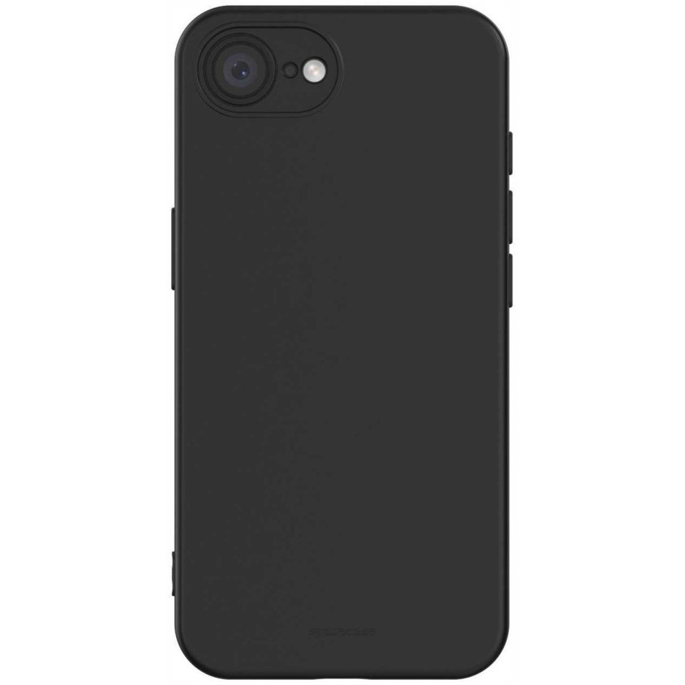 Θήκη iPhone 16e Spacecase Silicone Case Σιλικόνης - Black (5905719117887)