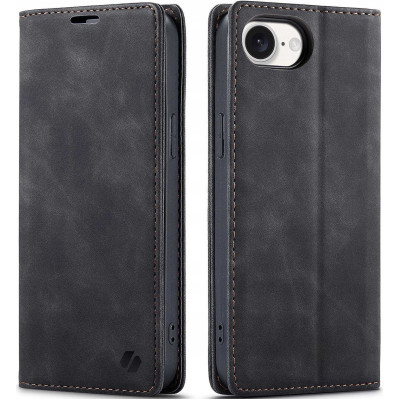 Θήκη iPhone 16e Spacecase Wallet Πορτοφόλι - Black (5905719117917)