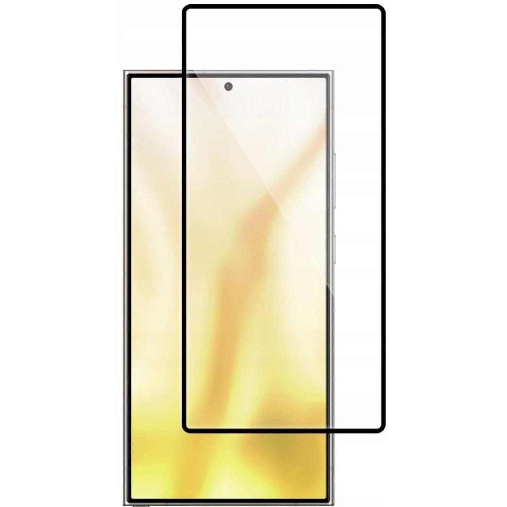 Tempered Glass Samsung Galaxy S25 Ultra Spacecase Full Cover Glass Full Face Αντιχαρακτικό Γυαλί Προστασίας Οθόνης - Black (5905719117696)