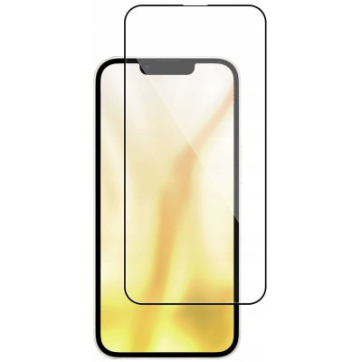 Tempered Glass iPhone 16e / 14 / 13 / 13 Pro Spacecase Full Cover Glass Full Face Αντιχαρακτικό Γυαλί Προστασίας Οθόνης - Black (5905719118167)