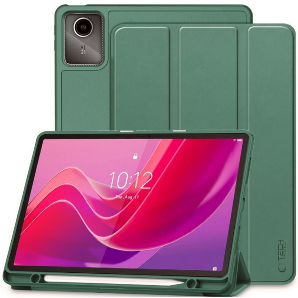 Θήκη Lenovo Tab M11 / K11E 11" TB-330 Tech-Protect SC Pen Smartcase Flip με Υποδοχή για Γραφίδα - Green (5906302309801)