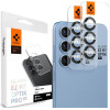 Tempered Glass Samsung Galaxy S25 Plus Spigen GLAS.tR EZ Fit OPTIK Pro HD Camera Lens Protector Αντιχαρακτικό Γυαλί Προστασίας για Φακό Κάμερας 2 Τεμάχια - Black (AGL09088)