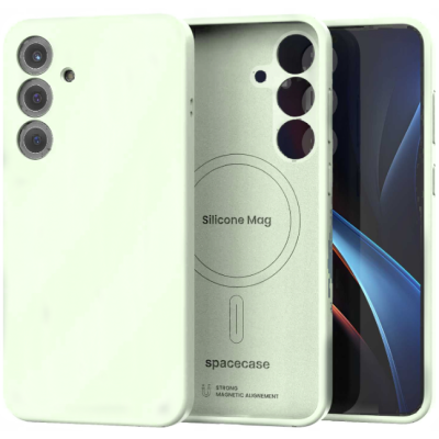 Θήκη Samsung Galaxy S25 Plus Spacecase Silicone Magnetic Case Σιλικόνης με MagSafe - Mint (5905719118334)